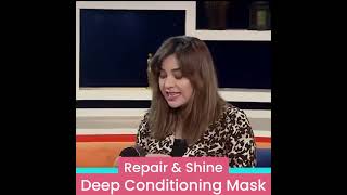 Deep conditioning treatment with TulyKomal repair & shine deep conditioning mask - Hair Mask