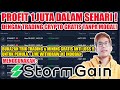 CARA MENGHASILKAN UANG DARI INTERNET DENGAN TRADING GRATIS TANPA MODAL MENGGUNAKAN STORMGAIN