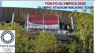 Walking towards the TOKYO 2020 Olympic Stadium 4K