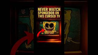 NEVER WATCH SPONGEBOB ON THIS CURSED TV #shorts #scary
