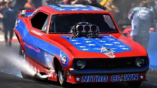 Nitro Clown at the Texas Motorplex | Funny Car Chaos 2022