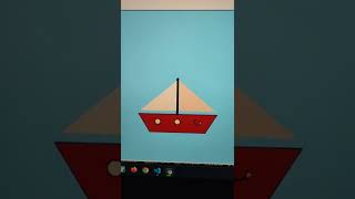 Draw a Boat Using turtle in Python | VS code #shorts #python