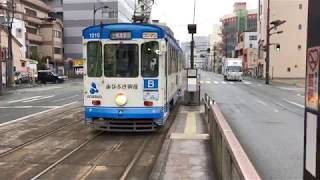 【記録映像】熊本市電、西辛島町電停の風景②