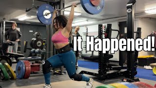 GYM VLOG IN NYC! Clean and jerk TEST day + heavy back squats + I went on a walk!