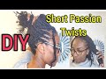 DIY Short Passion Twist | EASY Step-By-Step Tutorial | (No Crochet & Crochet)|UrsHairCare