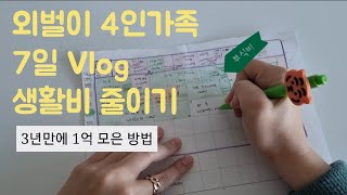 #39 [가계부Vlog] 절약의 기본은 식비 지출 줄이기ㅣ가계부ㅣ