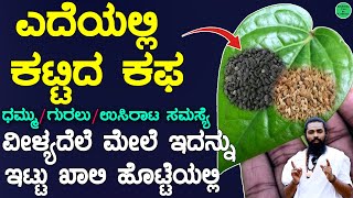 ಎದೆಯಲ್ಲಿ ಕಟ್ಟಿದ ಕಫ ಸಮಸ್ಯೆಗೆ ಮನೆಮದ್ದು | Home Remedy Cough Cold Kapha | Kemmu Kafa Mane Maddu | kafa