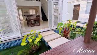 House with a Nice Pool and Green View, Beachfront in Rayong