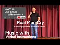 IMPROVER LINE DANCE LESSON 90 - Real Men Cry - Part 2- Music with verbal instruction