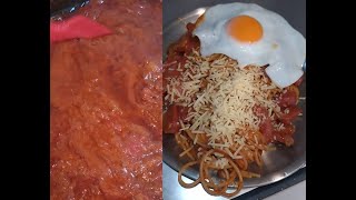 1-1 Tomato Sauce , Spaghetti｜Making