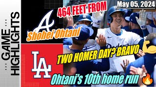 Dodgers vs Braves Highlights | 464 FEET FROM SHOHEI 😱 TWO HOMER DAY BRAVO Shohei Ohtani 10th Homer