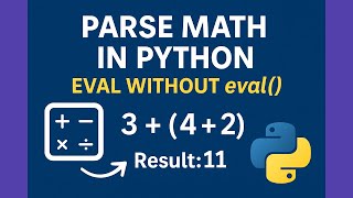 Parse and evaluate a mathematical expression string in python