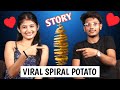 Viral Spiral Potato 🥔 বনোৱা Cute Couple আজি আমাৰ Studiত🥰