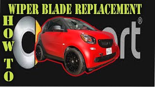 How to replace the wiper blades on a 2016-2019 453 Smart Fortwo