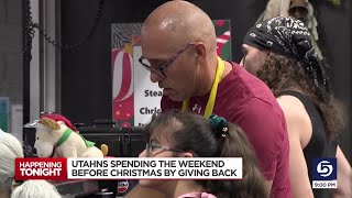 Utahns spend the weekend before Christmas by giving back to resource center