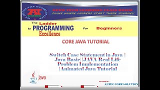 Switch-Case Statement in Java| Real Life Problem Implementation |conditional |Animated Java Tutorial