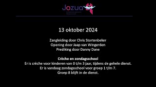 Jozua Alblasserdam - Dienst 13 oktober (Livestream)