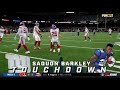 Saquon Barkley catches a long touchdown