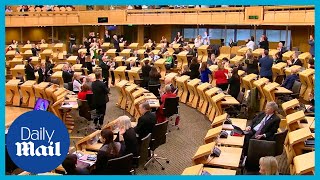 'Shame on you!': Scottish Parliament erupts as gender reform bill passes