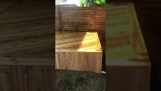 Western Red Cedar Deck - Chevron Pattern