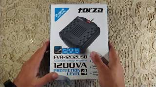 FORZA-Voltage regulator (stabilizer) -FVR-1202USB- 8 connections-Unboxing and review