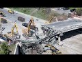 demolition continues on fairfield avenue overpass