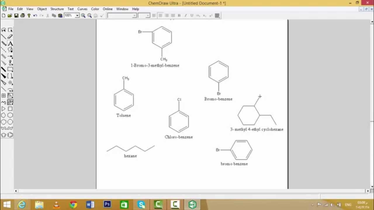 Chem Draw Ultra Converting Struters To Names And Nams To Structes - YouTube