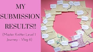 My Submission Results (Master Knitter Level 1 Journey - Vlog 6)