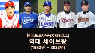 한국프로야구 역대 세이브왕 || 1982년 ~ 2022년