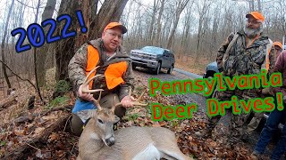 BIG BUCK DOWN! 2022 Pennsylvania Deer Drives! (Day 1)