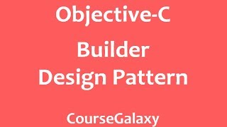 Builder Design Pattern In Objective-C