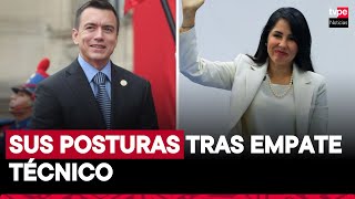 Elecciones en Ecuador: Daniel Noboa mantiene perfil bajo y Luisa González acapara atención mediática