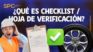 ¿Qué es un checklist u hoja de verificación?