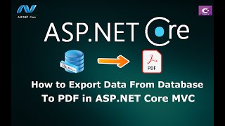 How to Export Data from Database to PDF in ASP.NET Core