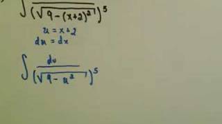 Trigonometric Substitution - Example 3 / Part 1