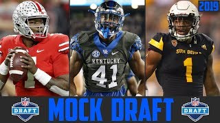 2019 NFL Mock Draft - NFL DRAFT 2019 - Dwayne Haskins Justin Herbert Drew Lock N
