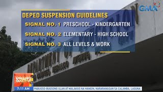 UB: DepEd: Masusunod pa rin ang EO 66 pagdating sa suspensyon ng klase tuwing may bagyo ...