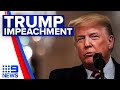 US President Trump impeached for the second time | 9 News Australia | 9 News Australia