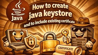 Java programming - How to create java keystore and to include existing certificate