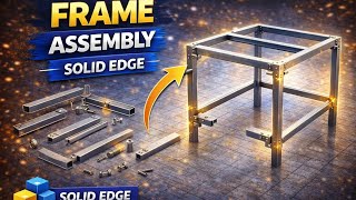“Structural Frame Assembly in Solid Edge | Complete Tutorial”