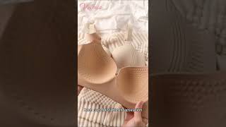 VEIMIA Plus Size Wireless Push Up Bra 3D Anti-Gravity Seamless Padded Gathering \u0026 Anti-sagging