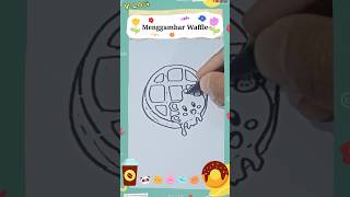 how to draw a cute Waffle | simple drawing #art  #shorts #drawing #video