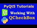 PyQt5 Tutorial  - Creating CheckBox with QCheckBox in Qt Designer