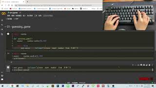 Coding asmr - Guess game in Python - No talking