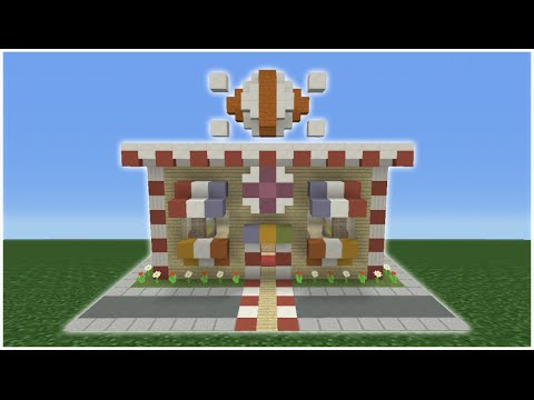Minecraft Tutorial: How To Make A Candy Shop Minecraft Tutorial: How To Make A Candy Shop