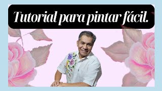 PINTA ROSAS con EFECTO APERLADO en PINCELADAS para PRINCIPIANTES  #art #onestroke #tips