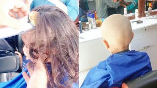 Gundu/Tonsure/Mundan in Coll For Women 2023/Baby Girl HairCut||||| first haircut MISalon . Kids Cut