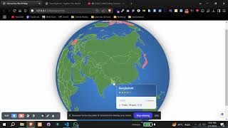 This JavaScript code uses D3.js to create an interactive world map.