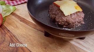 How To Make A Cheeseburger On The Road in a RoadPro 12-Volt Frying Pan