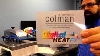 DigitalHeat FX | 8432wt makes a custom hat, shirt and can cooler Heat Press Settings Have Changed